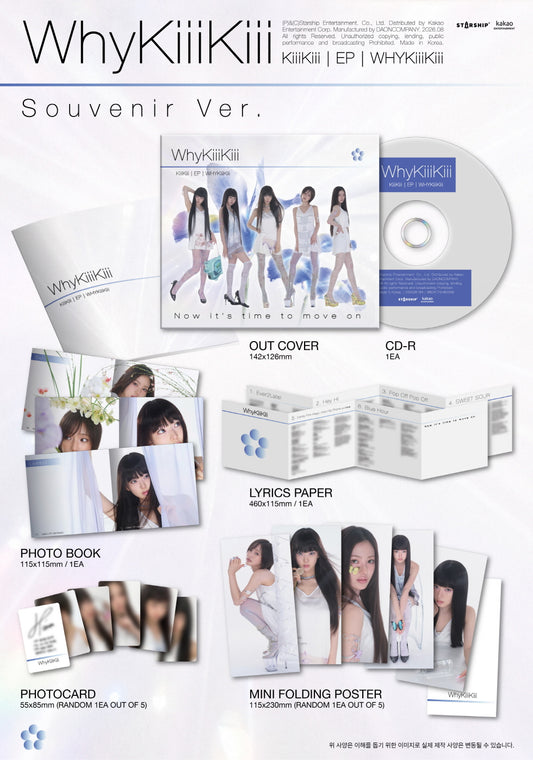 (PRE-ORDER 2026-08-11) KiiiKiii - EP Album [WhyKIiiKiii] SOUVENIR Version (DIGIPACK Version)