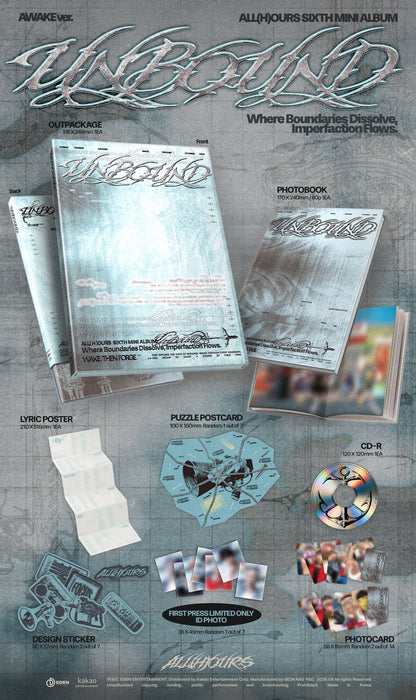 ALL(H)OURS - 6th Mini Album [UNBOUND](2 Versions)