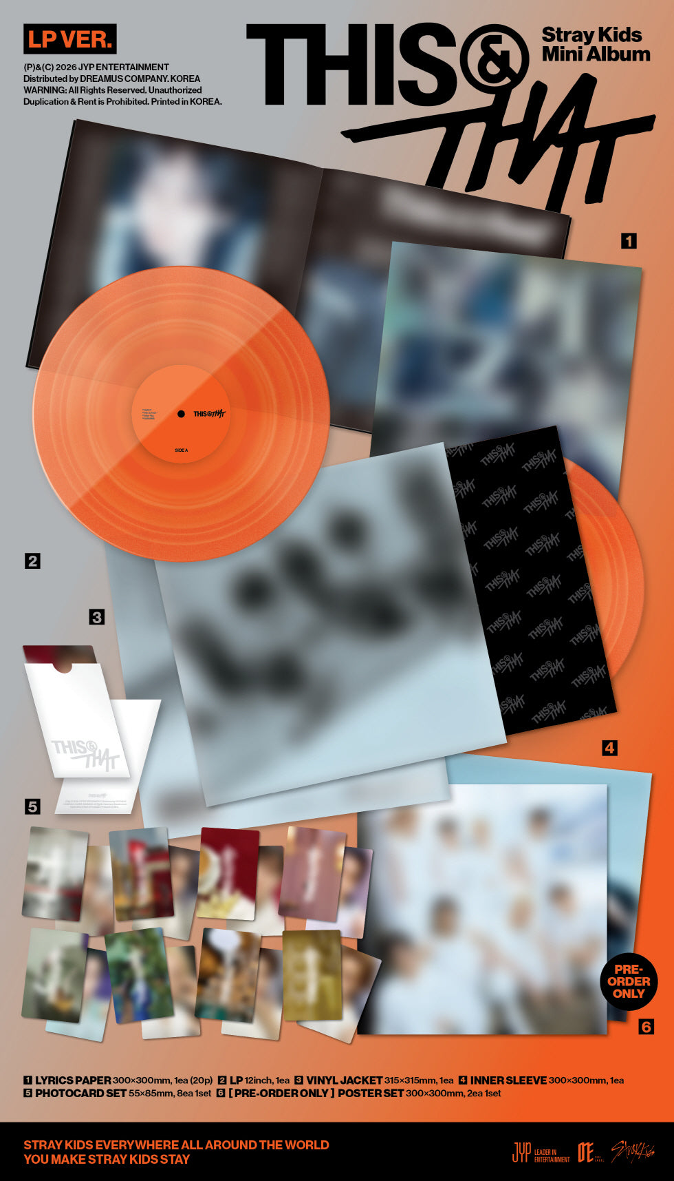 (PRE-ORDER 2026-08-07) Stray Kids - [THIS & THAT] LP Vinyl Version