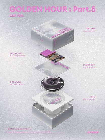 (PRE-ORDER 2026-06-30) ATEEZ - 14th Mini Album [GOLDEN HOUR : Part.5] CDP Version