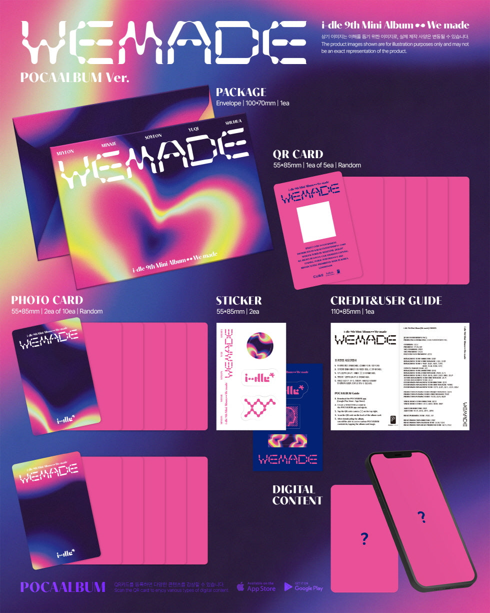 (PRE-ORDER 2026-07-07) i-dle - 9th Mini Album [We made] POCAALBUM Version