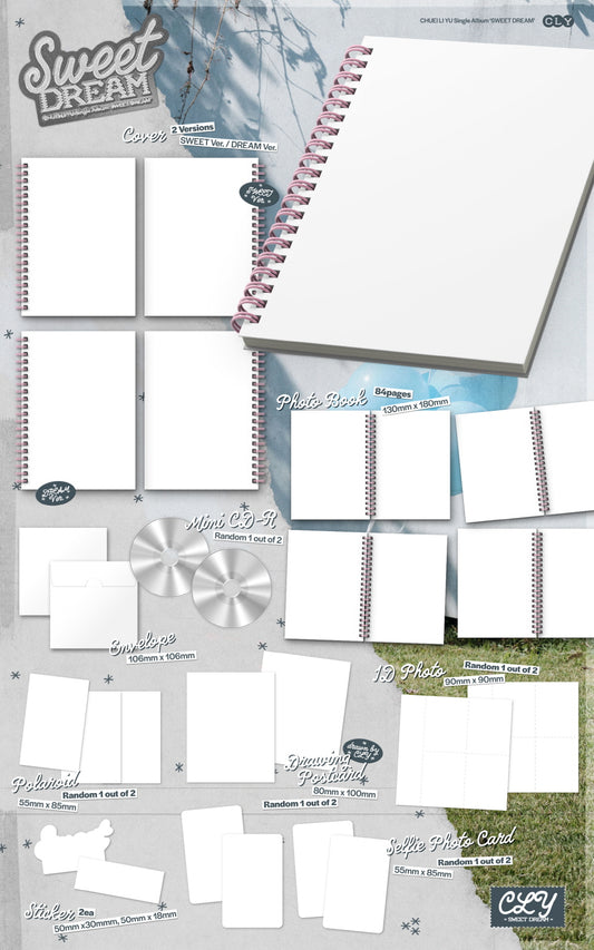 (PRE-ORDER 2025-12-04) Chuei Li Yu - Single Album [SWEET DREAM] Photo Book Version (2 Versions) Random 1ea