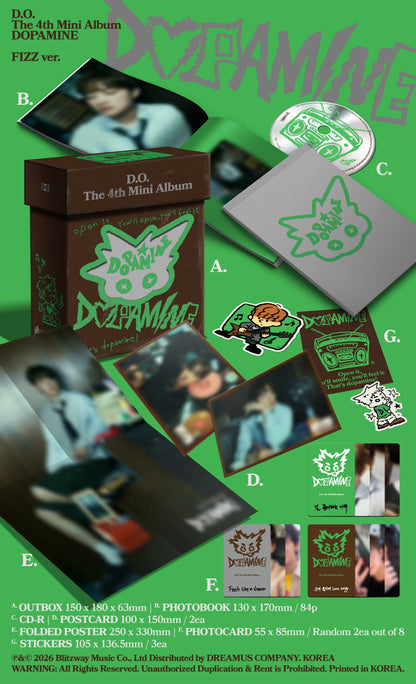 (PRE-ORDER 2026-09-08) D.O. Doh Kyung Soo (EXO) - 4th Mini Album [DOPAMINE] FIZZ Version