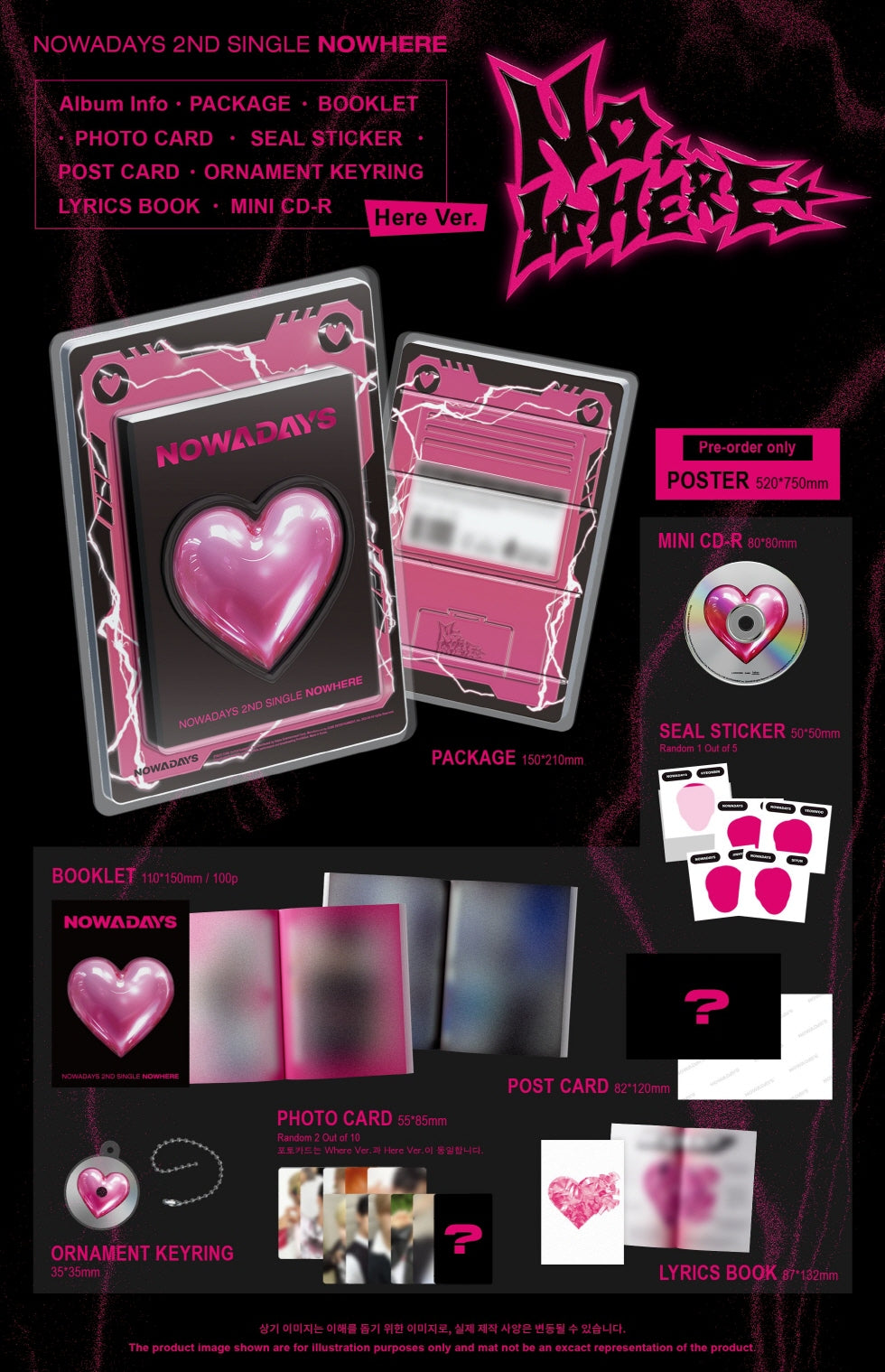 NOWADAYS (NOWZ) - 2nd Single Album [NOWHERE] (2 Versions).