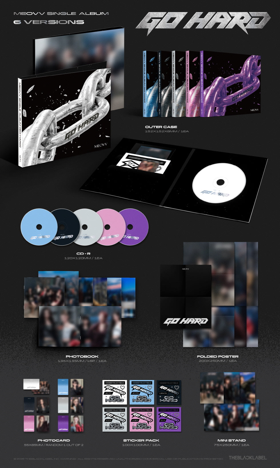 (PRE-ORDER 2026-10-12) MEOVV - Single Album [GO HARD](6 Versions) Random 1ea (🎁POB Included - Pre-order only)