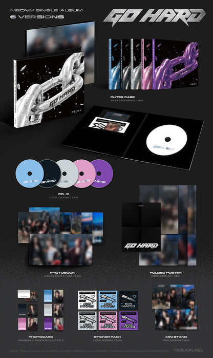 (PRE-ORDER 2026-10-12) MEOVV - Single Album [GO HARD](6 Versions) Random 1ea (🎁POB Included - Pre-order only)