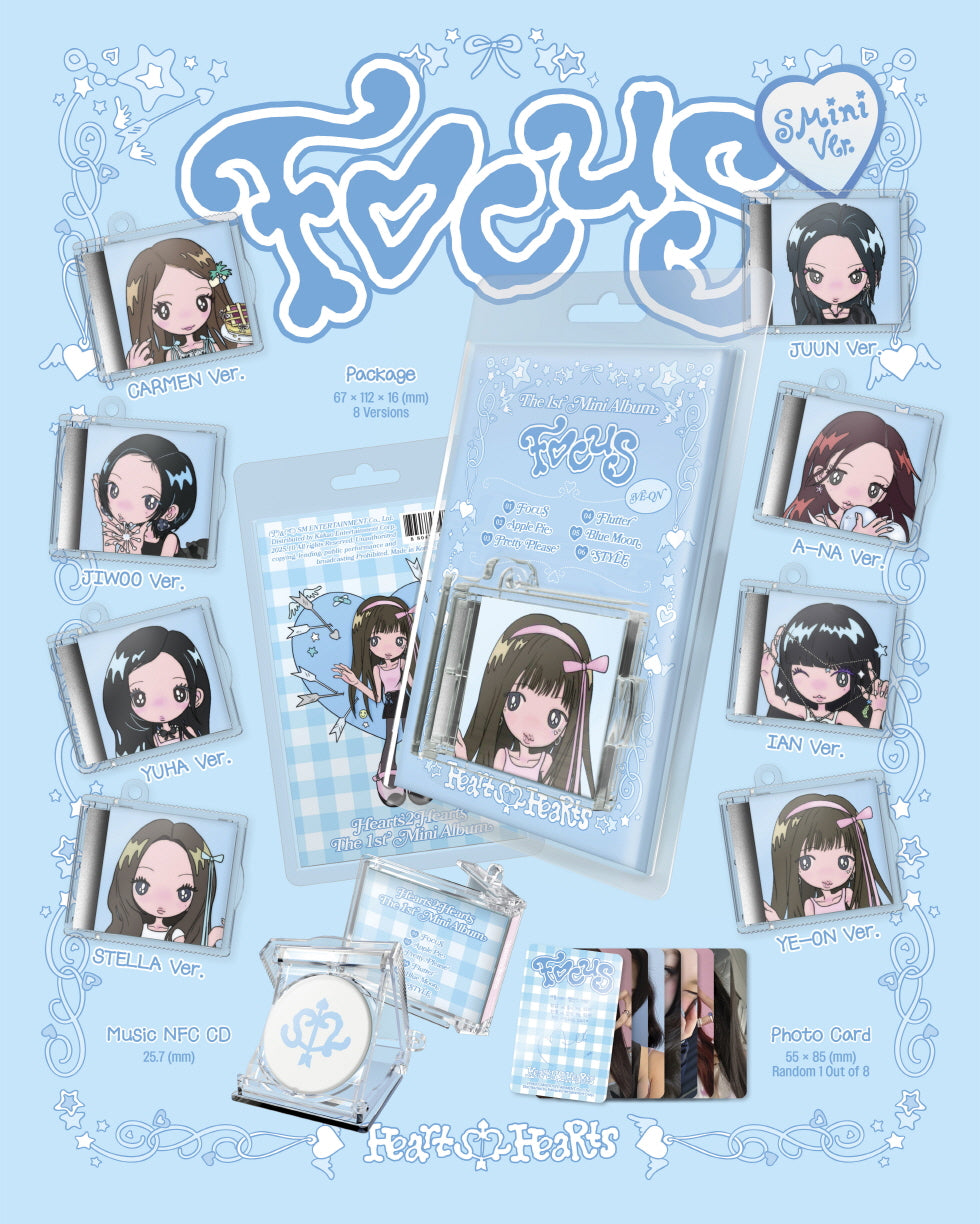 Hearts2Hearts - 1st Mini Album [FOCUS] SMini Version (8 Versions).