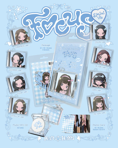 Hearts2Hearts - 1st Mini Album [FOCUS] SMini Version (8 Versions).