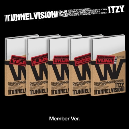 (PRE-ORDER 2025-11-10) ITZY - [TUNNEL Vision] Member Version (5 Versions) Random 1ea