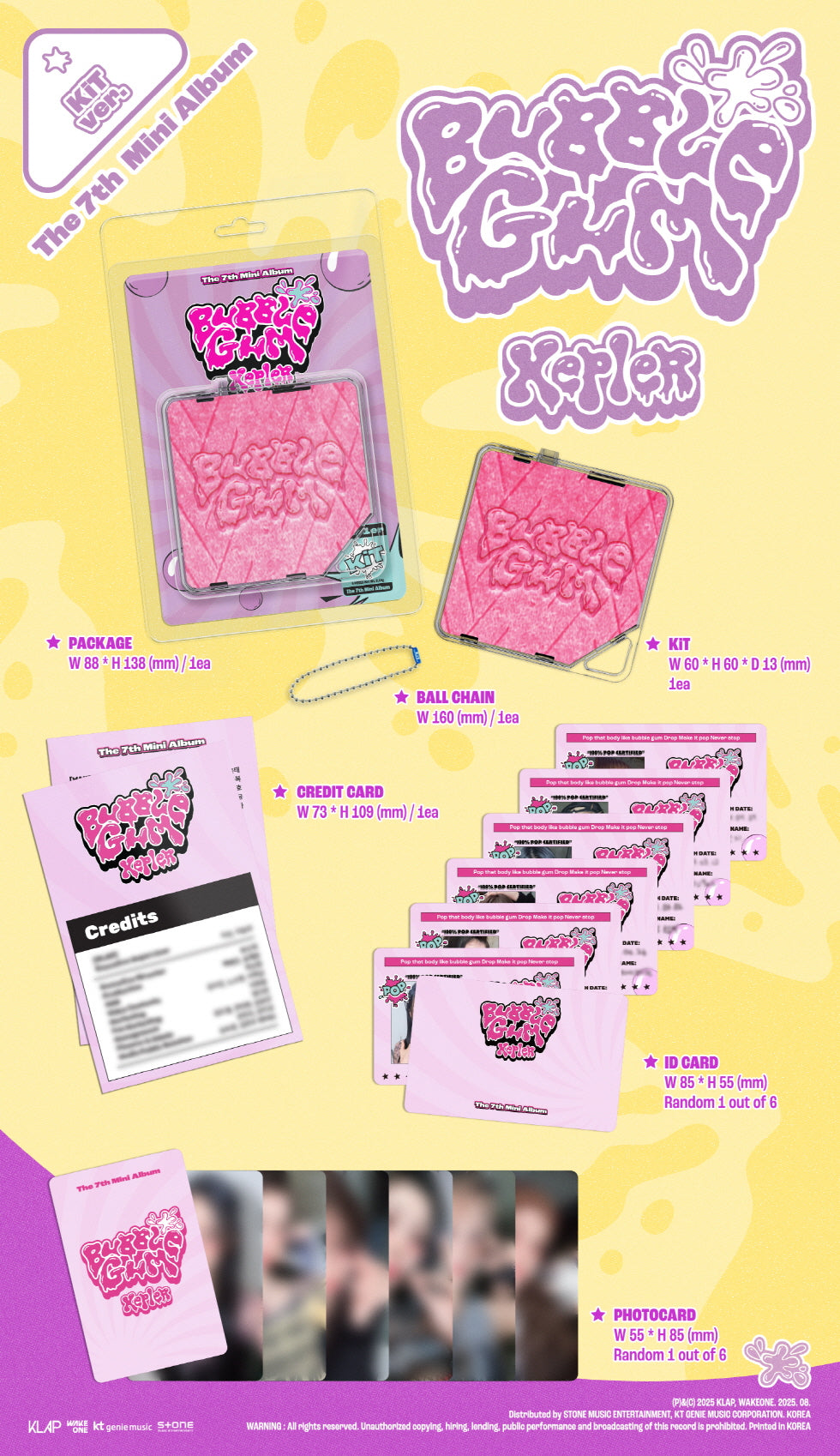 Kep1er - 7th Mini Album [BUBBLE GUM] KiT Version.