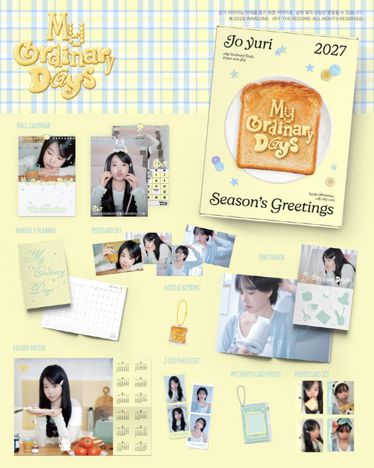 (PRE-ORDER 2026-12-18) Jo Yuri 조유리 - 2027 Season's Greetings [My Ordinary Days](🎁K-Towns 2027 Season's Greetings Event - Pre-order only)