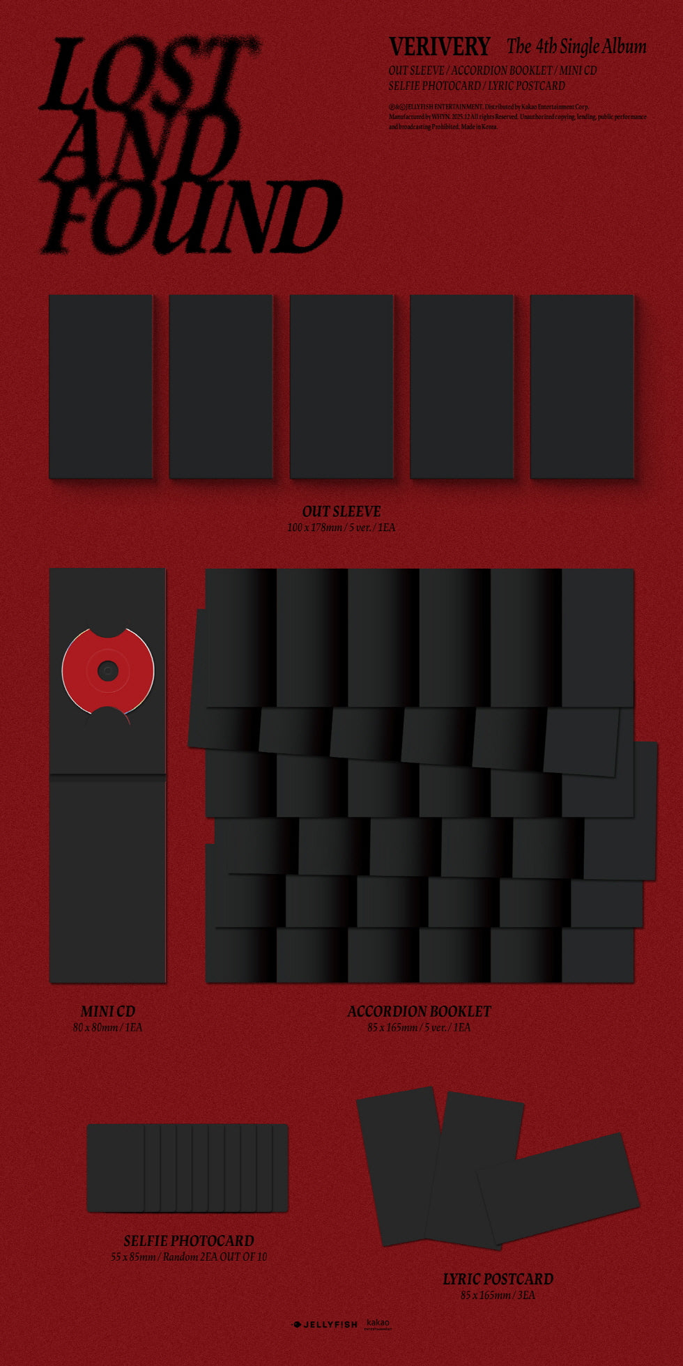 (PRE-ORDER 2025-12-02) VERIVERY - 4th Single Album [Lost and Found] Light Version (5 Versions) Random 1ea