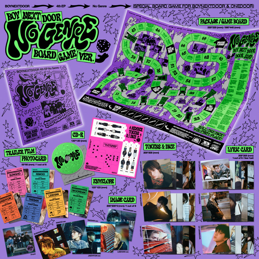 BOYNEXTDOOR - 4th EP Album [No Genre] Board Game Version (6 Versions) Random 1ea (POB - Polaroid Postcard Included)