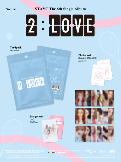 (PRE-ORDER 2026-06-17) Stayc - 6th Single Album [2:LOVE] PLVE Version