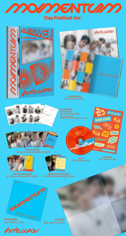 (PRE-ORDER 2026-09-10) hrtz.wav 하츠웨이브 - 2nd Mini Album [The Second Wave : MOMENTUM](2 Versions)