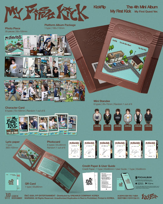 (PRE-ORDER 2026-04-06) KickFlip - 4th Mini Album [My First Kick] My First Quest Version