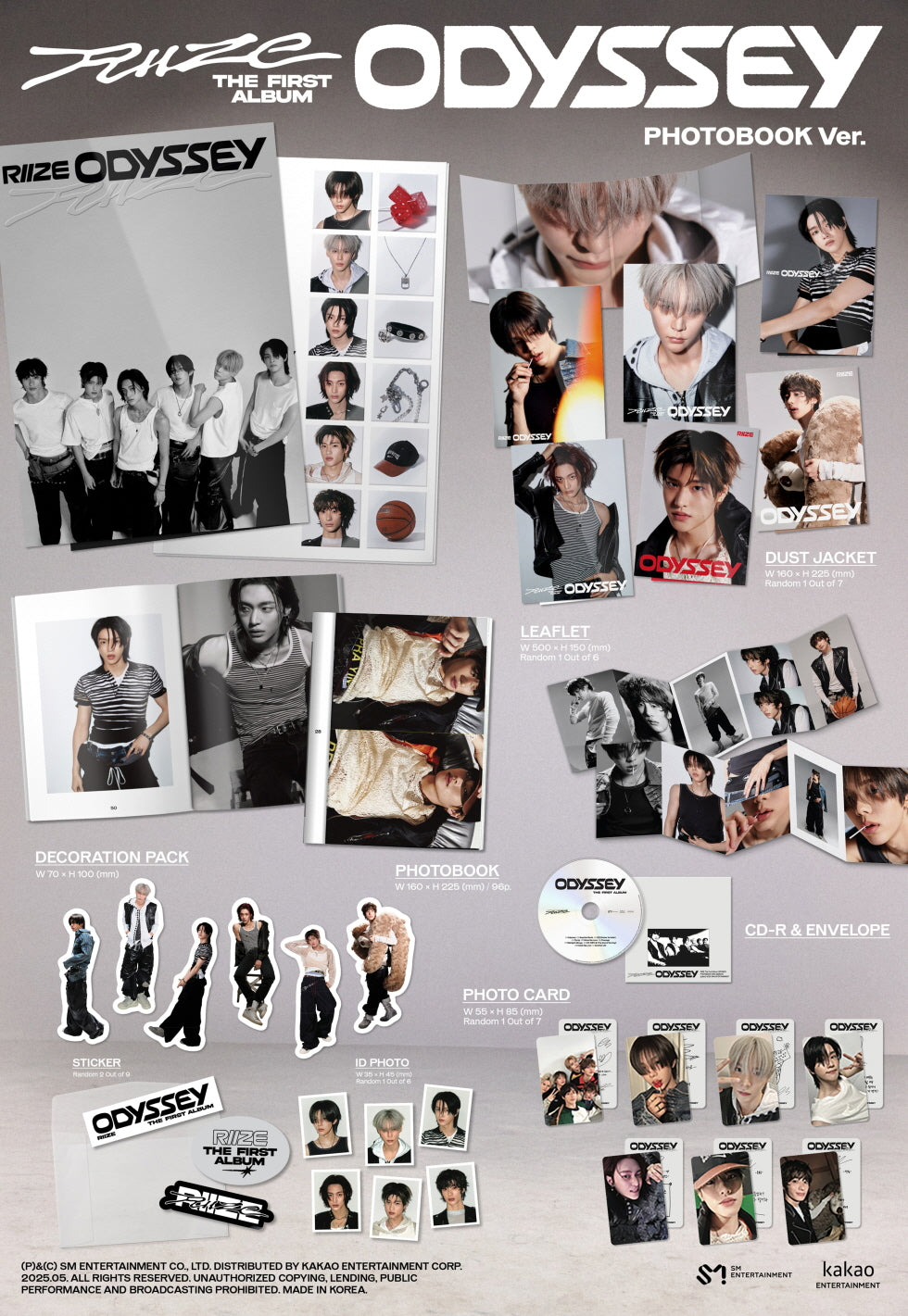 RIIZE - 1st Album [ODYSSEY] Photobook Version (7 Versions)