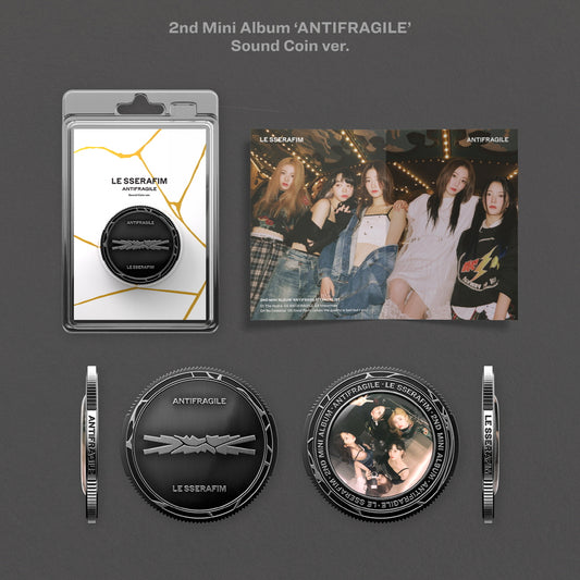 (PRE-ORDER 2026-07-10) LE SSERAFIM - 2nd Mini Album [ANTIFRAGiLE] Sound Coin Version