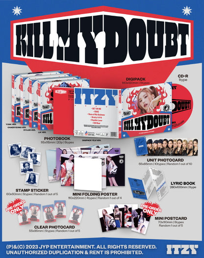 ITZY Kill my doubt Digipack (5 Versions) Random