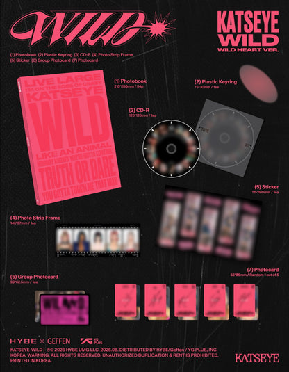 (PRE-ORDER 2026-08-14) KATSEYE - [WILD](2 Versions) Set (POB Included)