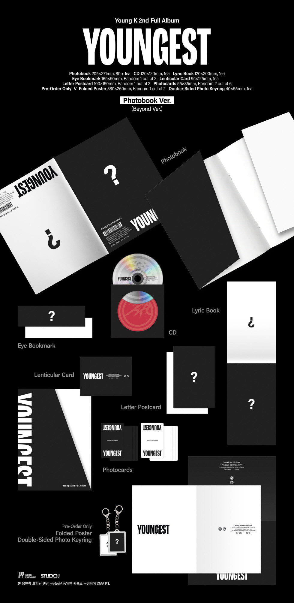 (PRE-ORDER 2026-07-27) Young K (DAY6) - 2nd Full Album [YOUNGEST] Photobook Version (2 Versions) Random 1ea
