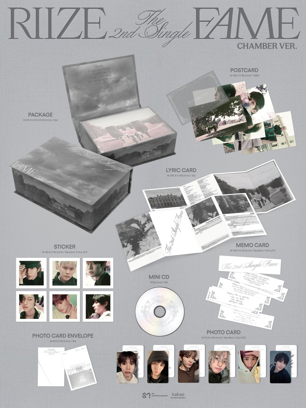 RIIZE - 2nd Single Album [Fame] Chamber Version.