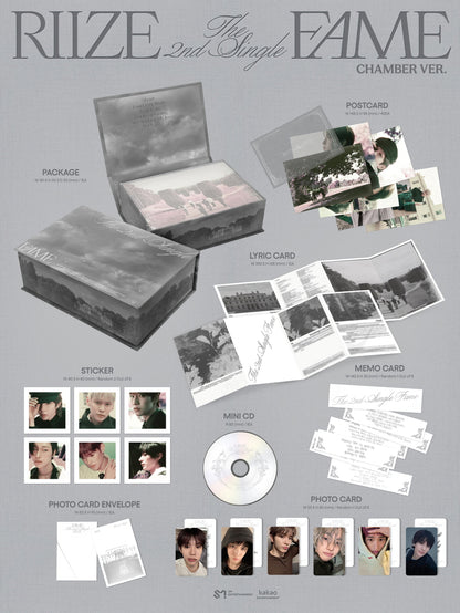RIIZE - 2nd Single Album [Fame] Chamber Version.