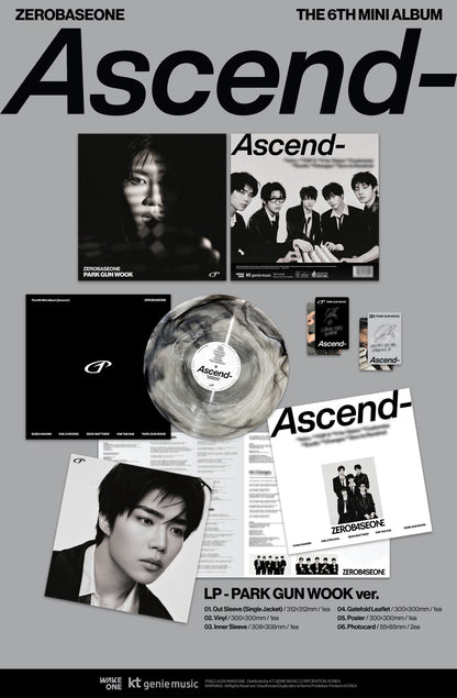 ZEROBASEONE - 6th Mini Album [Ascend-] LP Vinyl Version (5 Versions)(SPECIAL DEAL)