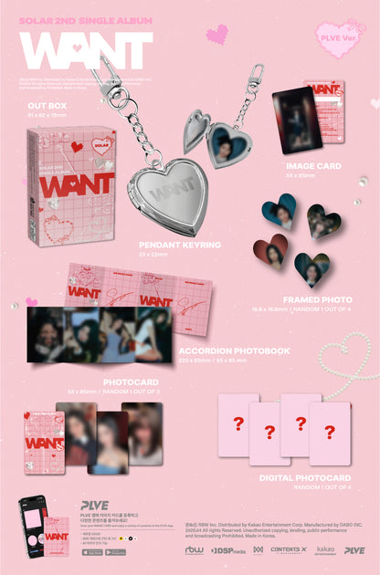 Solar (Mamamoo) - 2nd Single Album [WANT] PLVE Version.
