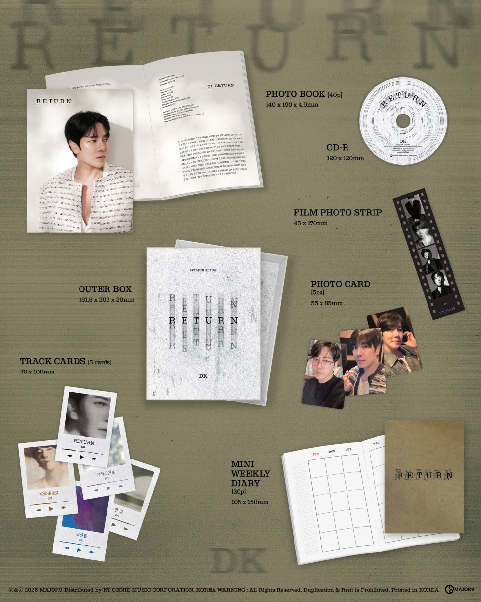 DK (December Han DaeKyu) - 1st Mini Album [RETURN].