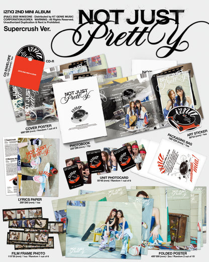 izna - 2nd Mini Album [Not Just Pretty] Supercrush Version (Posterbook Version)(3 Versions).