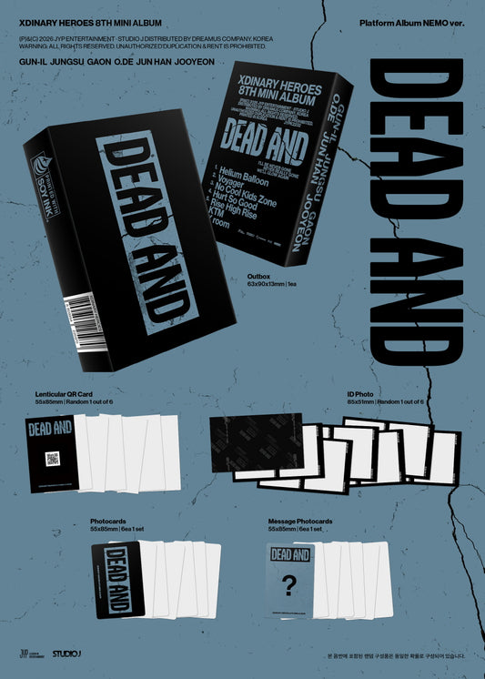 Xdinary Heroes - 8th Mini Album [DEAD AND] Platform Album NEMO Version