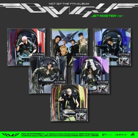 (PRE-ORDER 2025-08-25) NCT 127 - 7th Album [BLINGY] JET Poster Version (6 Versions) Random 1ea