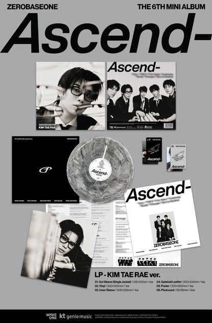 ZEROBASEONE - 6th Mini Album [Ascend-] LP Vinyl Version (5 Versions)(SPECIAL DEAL)