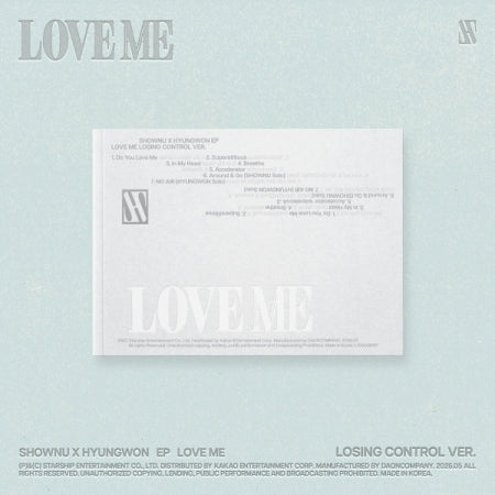Shownu X Hyungwon (Monsta X) - EP Album [LOVE ME] Standard Version (3 Versions)