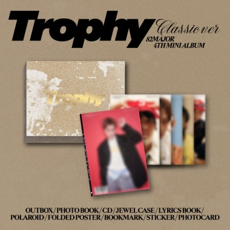 (PRE-ORDER 2025-10-31) 82MAJOR - 4th Mini Album [Trophy] Classic Version