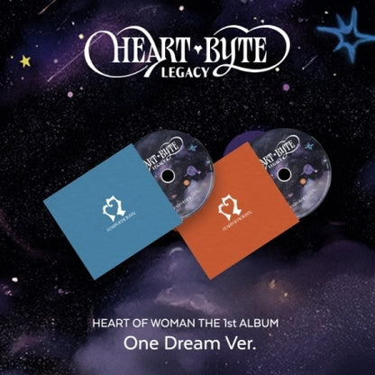 (PRE-ORDER 2026-05-29) HEART OF WOMAN - THE 1st ALBUM [Heart Byte : LEGACY) One Dream Version (2 Versions) Set