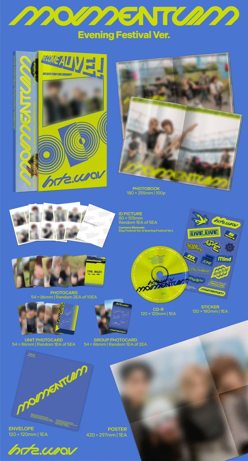 (PRE-ORDER 2026-09-10) hrtz.wav 하츠웨이브 - 2nd Mini Album [The Second Wave : MOMENTUM](2 Versions)