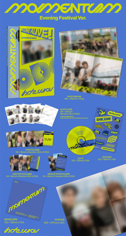 (PRE-ORDER 2026-09-10) hrtz.wav 하츠웨이브 - 2nd Mini Album [The Second Wave : MOMENTUM](2 Versions)