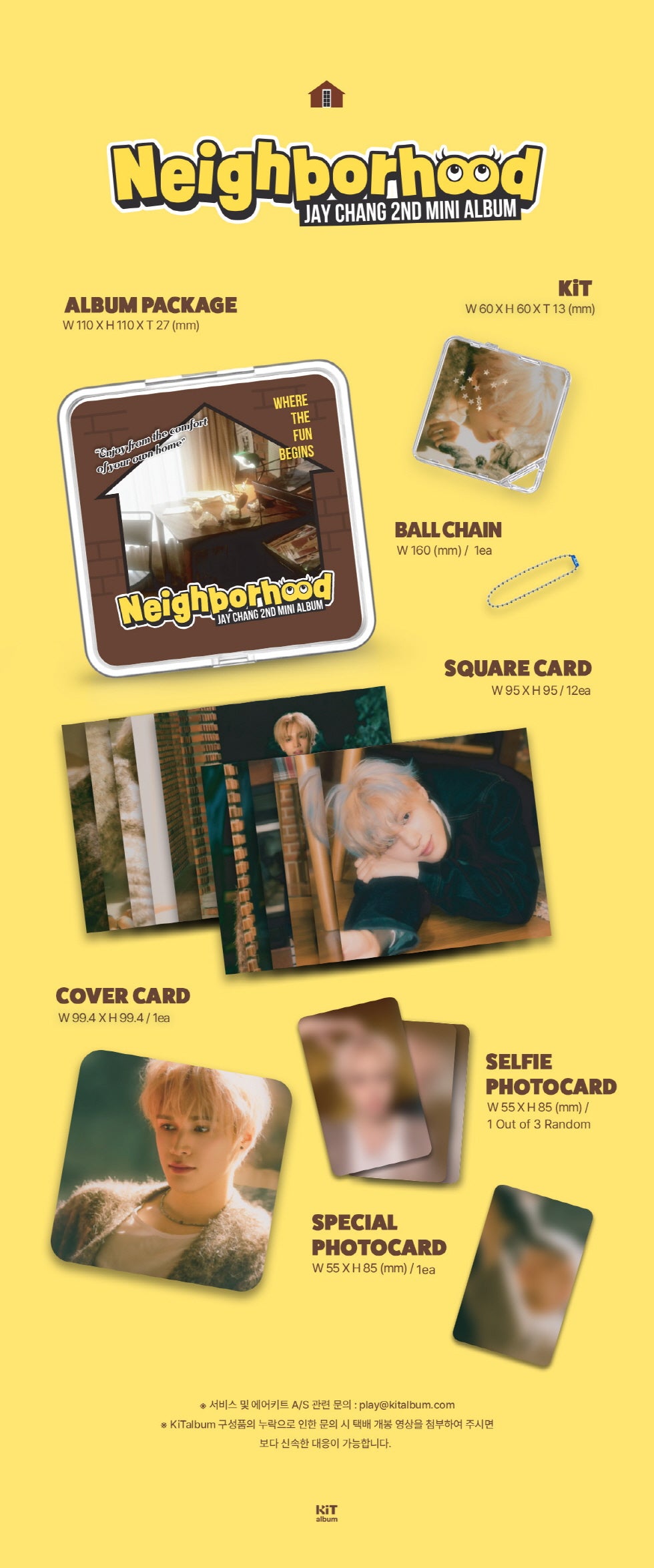 JAY CHANG (ONE PACT, B.D.U) - 2nd Mini Album Neighborhood KiTalbum Version.