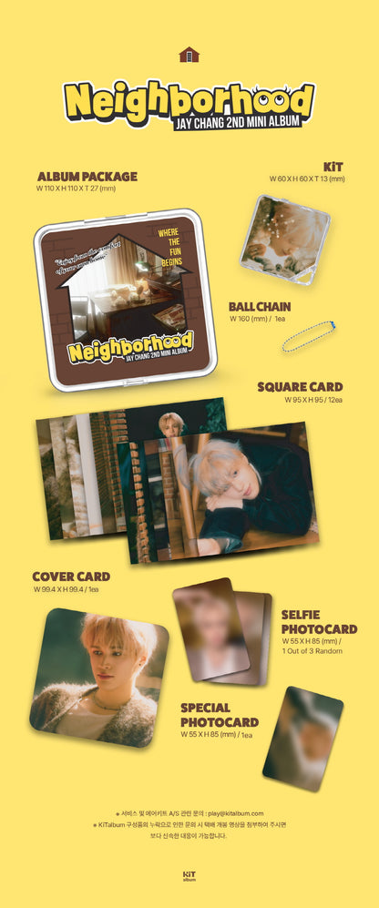JAY CHANG (ONE PACT, B.D.U) - 2nd Mini Album Neighborhood KiTalbum Version.