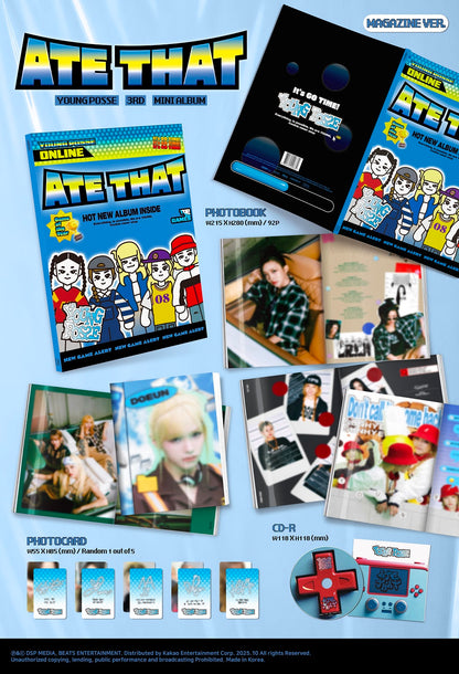 (PRE-ORDER 2025-10-16) Young Posse - 3rd EP Album [ATE That] Magazine Version