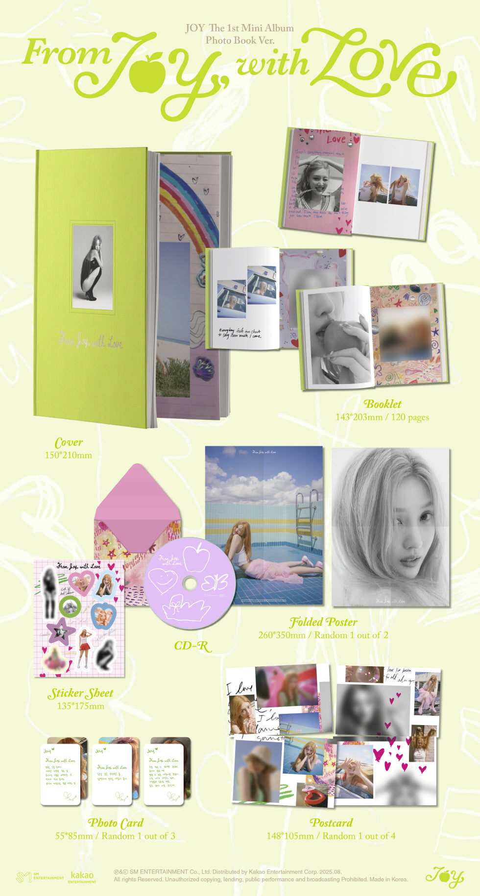 (PRE-ORDER 2025-08-19) JOY (Red Velvet) - 1st Mini Album [From JOY, with Love] Photo Book Version