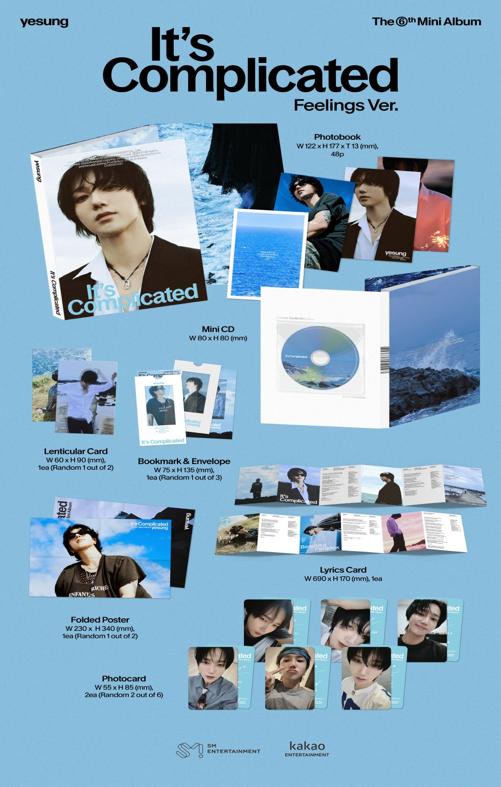 YESUNG (SUPER JUNIOR) - 6th Mini Album It's Complicated Feelings Version.