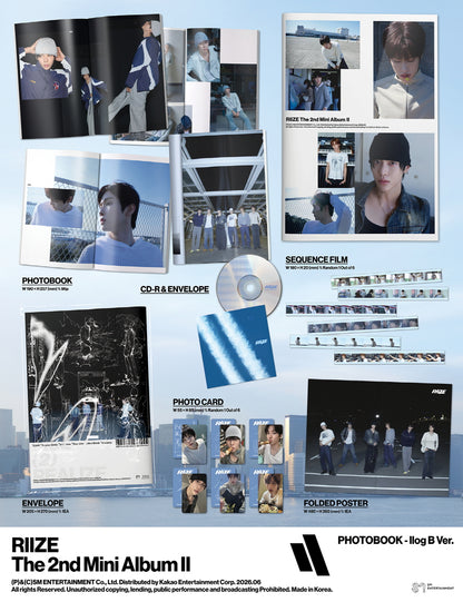 RIIZE - 2nd Mini Album [II] Photobook Version (2 Versions)
