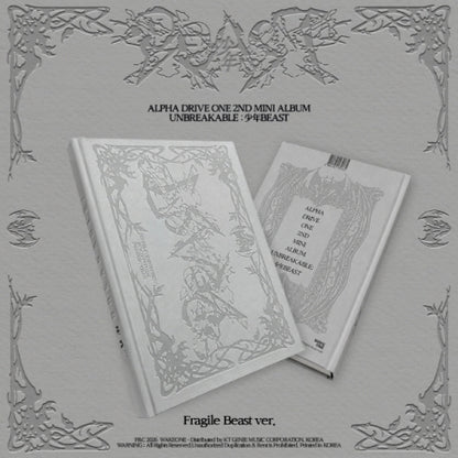 (PRE-ORDER 2026-08-25) ALPHA DRIVE ONE (ALD1) - 2nd Mini Album [UNBREAKABLE : 少年BEAST] Fragile Beast Version (POB Included - Pre-order only)
