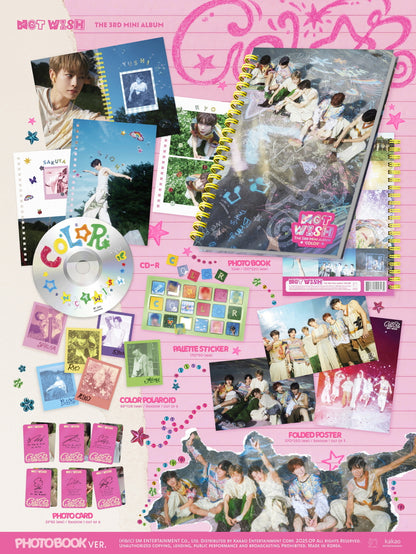 NCT Wish - 3rd Mini Album [COLOR] Photobook Version.