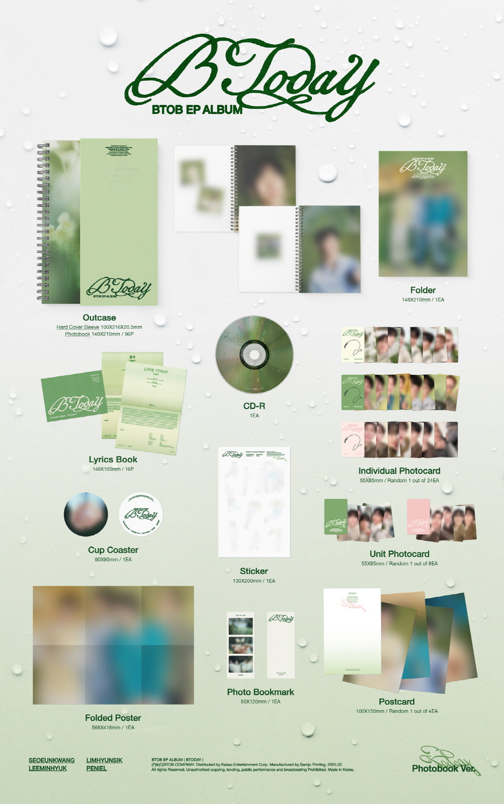 BTOB - Mini Album [BTODAY] Photobook Version.