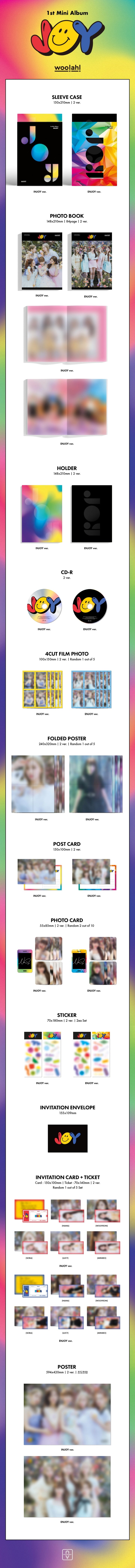 woo!ah! (Wooah) 1st Mini Joy (2 Versions) Random
