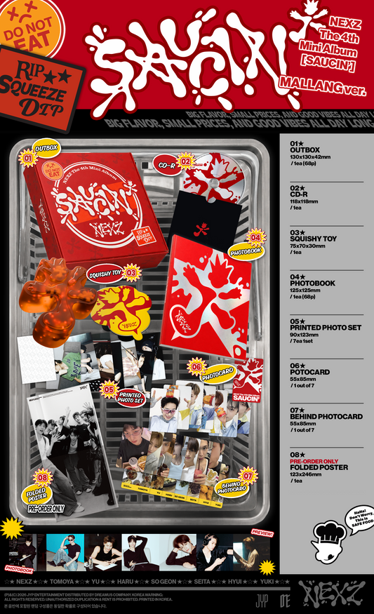 (PRE-ORDER 2026-08-24) NEXZ - 4th Mini Album [SAUCIN'] MALLANG Version